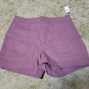 Old Navy High Waist Utility Shorts in Mauve